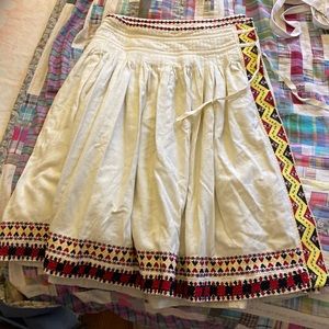 Toast folkloric skirt, UK 10, beaded and embroidered